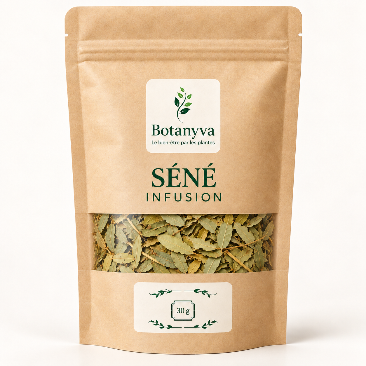 Feuille de Séné – Infusion naturelle Botanyva, vue du produit