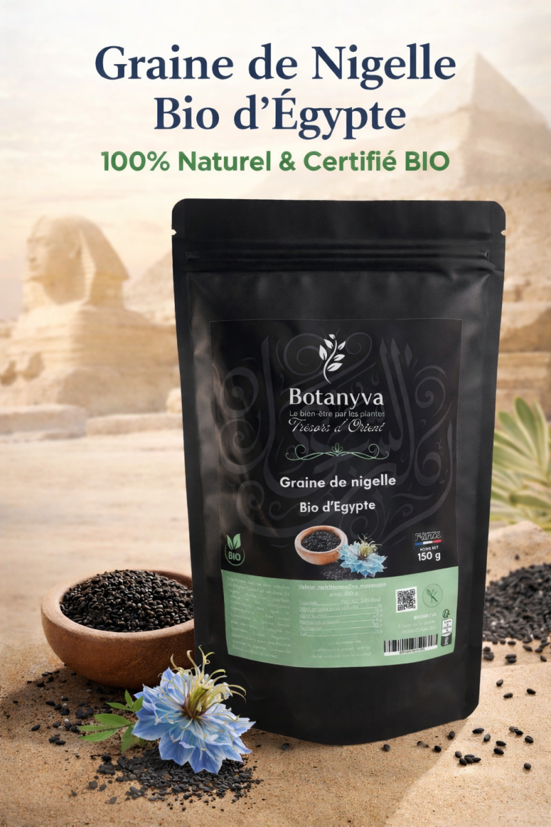 Graines de Nigelle Bio d’Égypte Botanyva, vue du produit