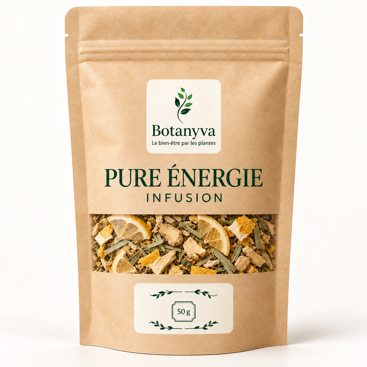 Pure Énergie – Infusion dynamisante Botanyva, vue du produit